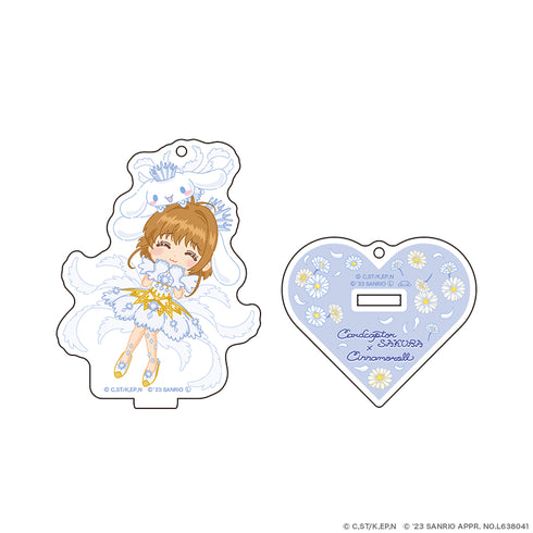 『カードキャプターさくら × サンリオキャラクターズ』アクリルスタンドキーホルダー フラワーver. さくら×シナモロール